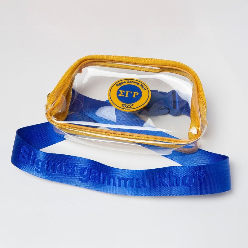 SIGMA GAMMA RHO CLEAR STADIUM CROSSBODY BAG